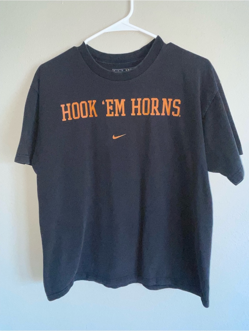 Mens Nike long horns Texas college hook em horns